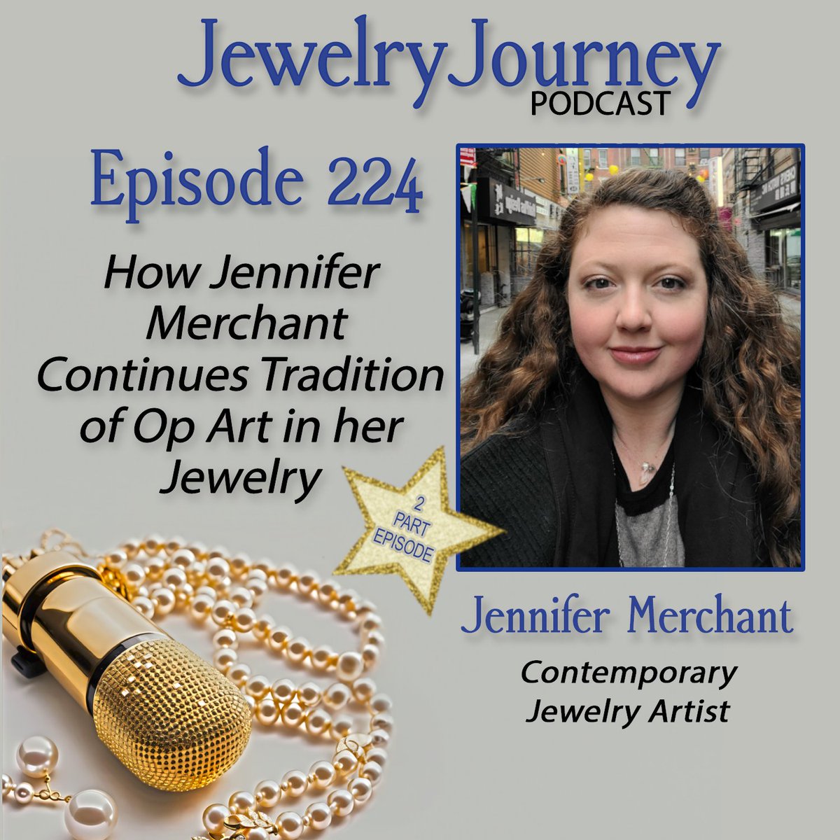 JewelryPodcast's tweet photo. 📣#New! Episode 224 Part 1: How Jennifer Merchant Continues the Tradition of Op Art in her Jewelry
[Listen Now! Link in Bio]⁠
⁠Main 📸:
Pop Art Dome Statement Necklace
#podcast #thejewelryjourney #jewelrypodcast #jewelryjourney #accessories #2024 #jewels #JenniferMerchant https://t.co/rGKPKt8nlk