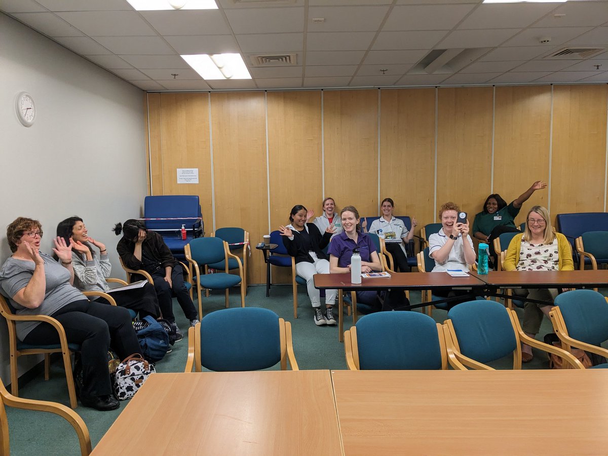 Some of our dietetic team getting excited about a tube refresher session with our Lead Nutrition Nurse! #DW2024