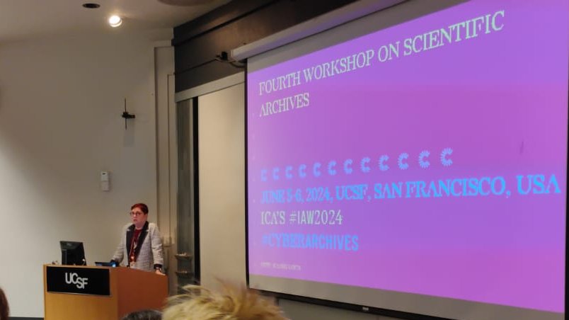 Dr Michaela Clark (@michaelaclarkba) on Twitter photo Conference time! First day of #4scientificarchives #IAW2024 hosted by <a href="/ucsf_library/">UCSF Library</a> in sunny San Francisco. Inspiring opening by <a href="/CatherineRLucey/">Catherine Lucey</a> - looking forward to 2 days of thinking through #cyberarchives in the sciences! Conference time! First day of #4scientificarchives #IAW2024 hosted by <a href="/ucsf_library/">UCSF Library</a> in sunny San Francisco. Inspiring opening by <a href="/CatherineRLucey/">Catherine Lucey</a> - looking forward to 2 days of thinking through #cyberarchives in the sciences!