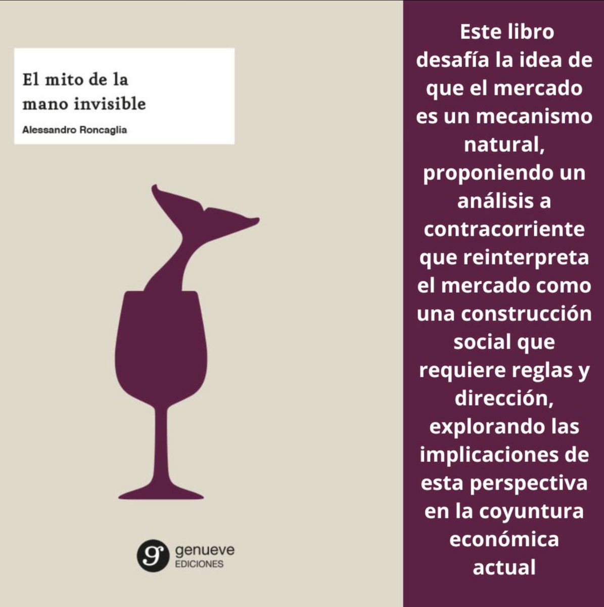 🌐🛠️ El libro de Roncaglia desafía la idea de una "mano invisible", redefiniendo el mercado como una construcción social que demanda reglas y dirección. 📚💡 Descubre las implicaciones prácticas en la coyuntura económica actual. 

 #G9Ediciones 🧐📖 bit.ly/3pWcLw5