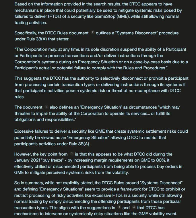 FinanceLancelot's tweet photo. You have to wonder if the DTCC is preparing to use Rule 38 https://t.co/03FHfVoOKR