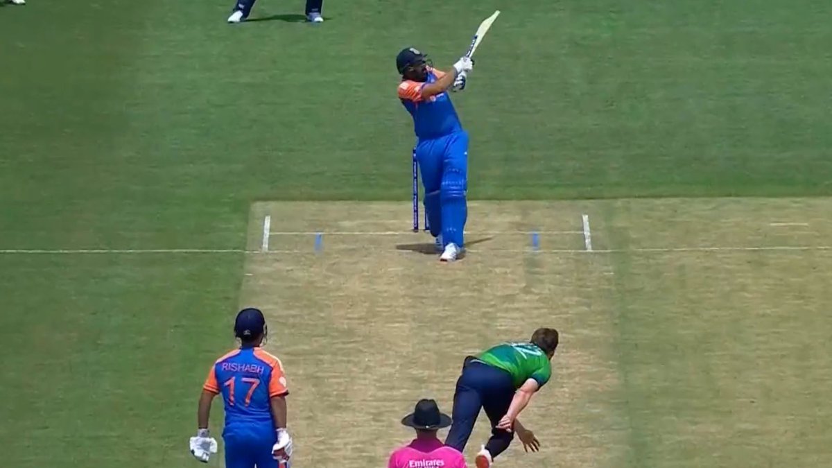 - The 600th six by Rohit Sharma.