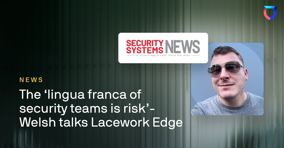 Lacework's tweet photo. Trevor Welsh, Product Management VP at Lacework, recently discussed our latest innovation, #LaceworkEdge, with @SSN_Talks. ๐ก Click here to read his full Q&A: https://t.co/Fgbae521Bl
#SSE #ZeroTrust #SaaS https://t.co/imFuTDq4yj