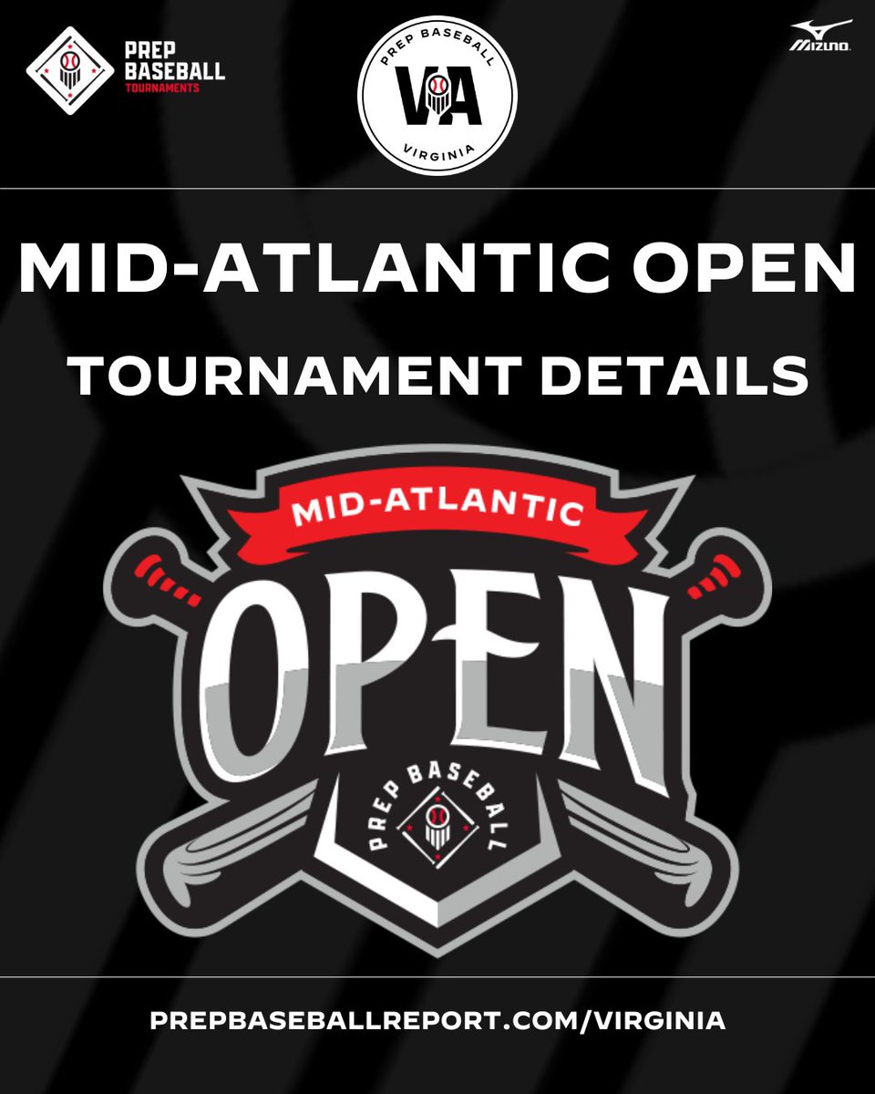 PrepBaseballVA's tweet photo. 🚨Mid-Atlantic Open: Tourney Details🚨

Everything you need to know ahead of this weekend's #VAOpen in RVA @PrepBaseballMD

📂Teams/Divisions
📂Rosters
📂Venues
📂Tournament Rules
📂Gate Information

🔗👉https://t.co/eBECAOxhZ1 https://t.co/SknIXWXCm4