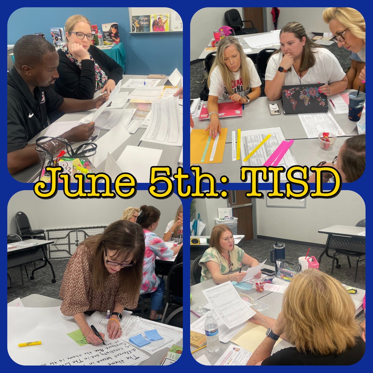 ToshMcGaughy's tweet photo. Excellent discussions about extended constructed response today in @TomballISD with the insightful elementary RLA teachers! @lmthompson418 @inspire0818 https://t.co/wSD9e19Vcy