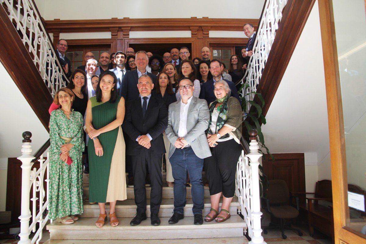 UNECE_Water's tweet photo. 10+ Mediterranean countries gather in Portugal 🇵🇹 to tackle #climate, #water & health challenges under @UNECE @WHO_Europe #ProtocolWaterHealth, in partnership with @UfMSecretariat #WaterWiseEU https://t.co/cTR2Gy2pDP