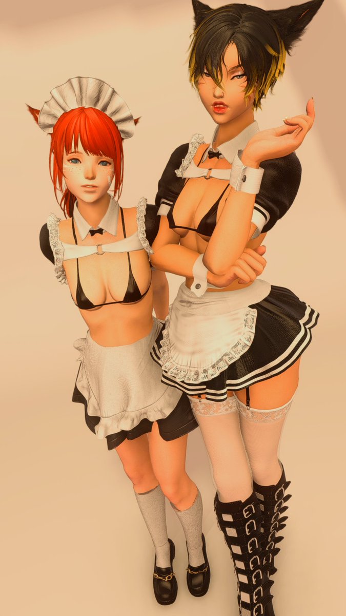 lisha_xiv's tweet photo. At your service w/ @blue_catXIV.

...

You want to do 𝙬𝙝𝙖𝙩 to our shoes?

...

Whatever, freak. Tongue out.

• 2DFD • Findom • Femdom https://t.co/1hBtfMCQFL
