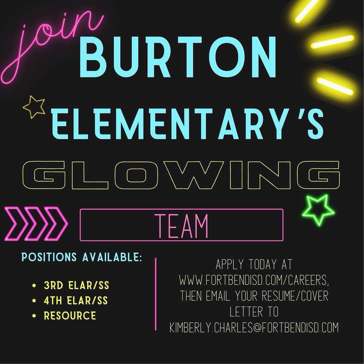 _KimPrincipal_'s tweet photo. Come join our “GLOWING TEAM!” Let’s glow… ⭐️ @WBE_Sheriffs https://t.co/gmZlQUnNLs