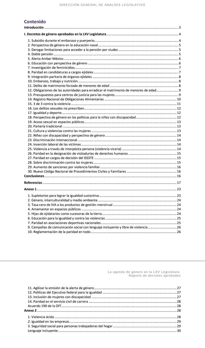 Además de contar con mayoría en el Congreso, la presidenta electa contará con un #CongresoParitario en el q se reelegirán legisladoras clave en la promoción d la agenda de género, como <a href="/MaluMicher/">Martha Lucía Mícher Camarena</a>

Va un 🧵 de diez #decretos d #Género aprobados por la LXV Legislatura (2021-2024)