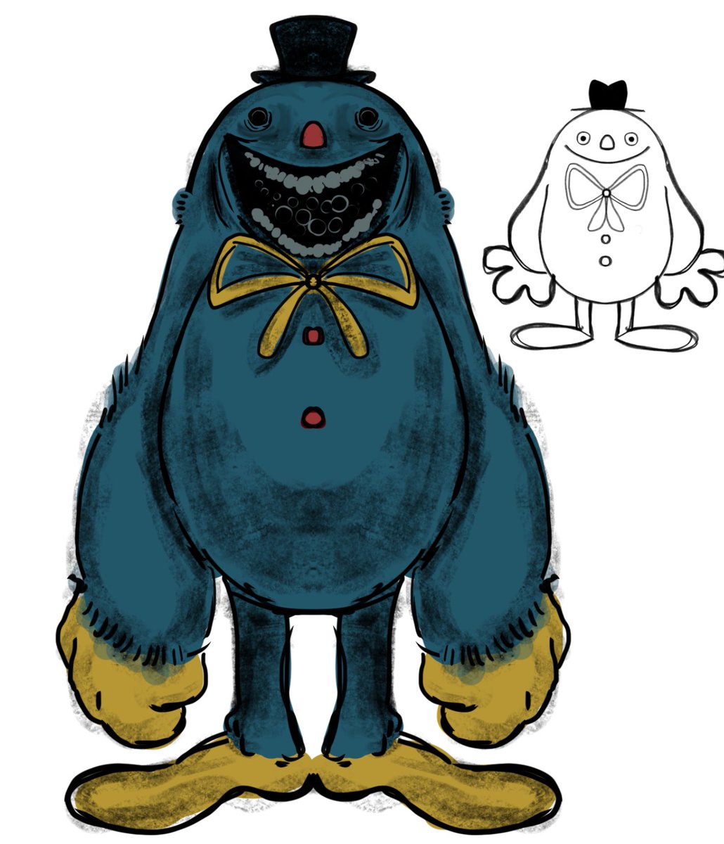 don’t even like ppt but idk I did a take on the silly guy  #poppyplaytime