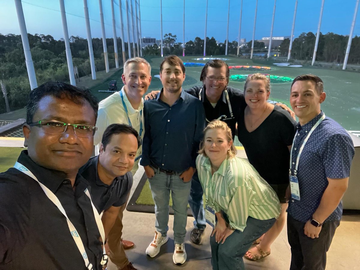 ltm_ofcl's tweet photo. What a magical night at Top Golf Orlando! Swinging in climate-controlled bays with Toptracer tech, enjoying culinary delights at the Rooftop Terrace—it was unforgettable! Kostya Kimlat, the Business Magician, dazzled us! #LTIMindtree #TimelessEnterpriseWithSAP #SAPSapphire @SAP https://t.co/UZS9uBVSIk