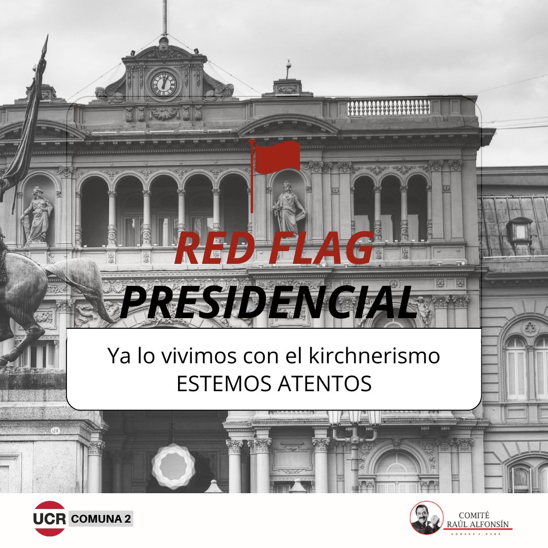 🚩 RED FLAG PRESIDENCIAL 

📆 Por eso, revivimos algunos momentos que ya vivimos con el Kirchnerismo y que ahora con la presidencia de Javier Milei nos ponen en alerta, advirtiendonos sobre aquellas decisiones que nos llevan a consecuencias que ya conocemos. 

Abrimos hilo 🧵