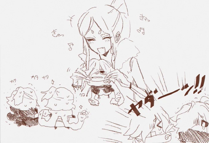 引っ張られる🐍と幼稚園児🐍🐍🐍
#妖怪ウォッチ #大ガマ #オロチ 