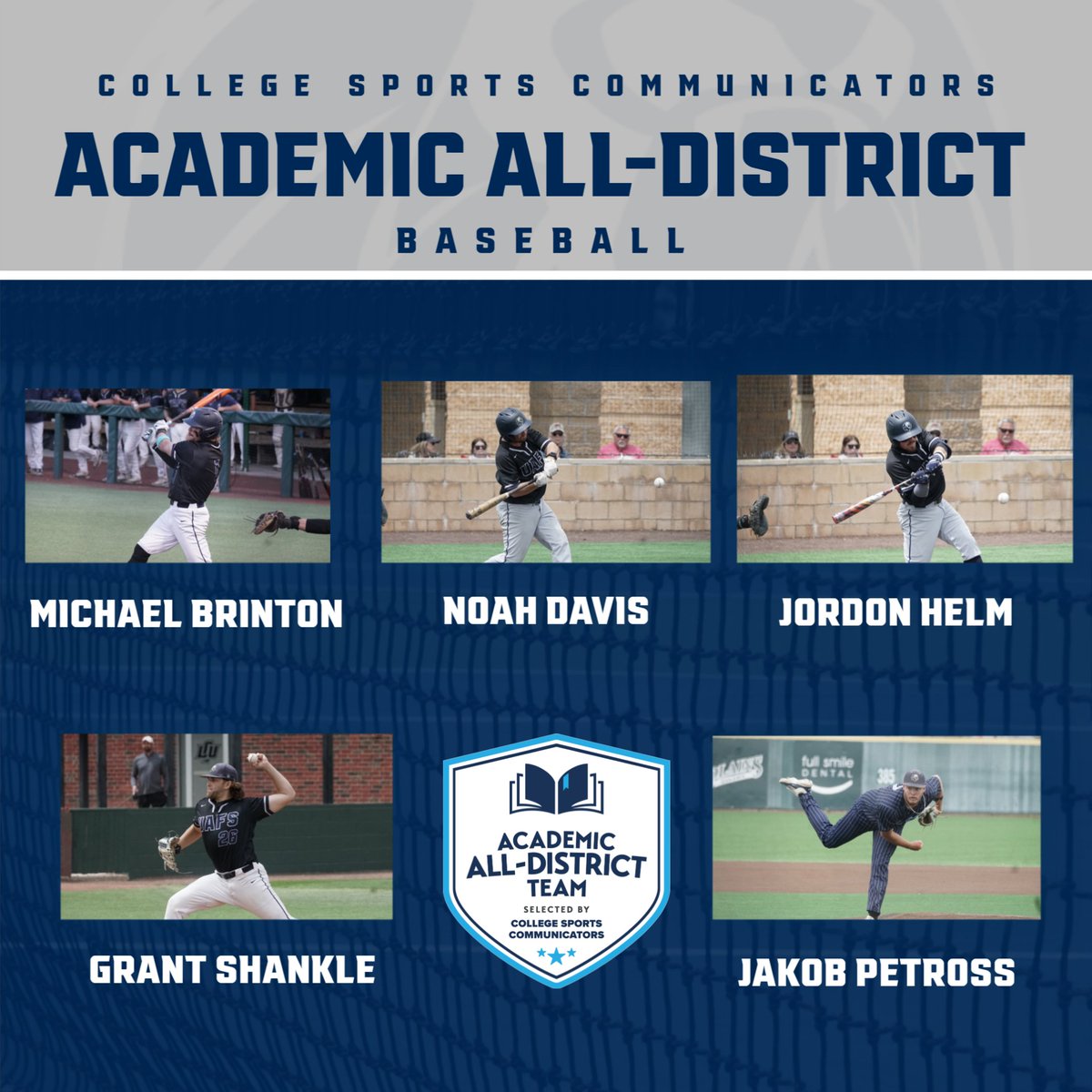 Congrats to Michael Brinton, Noah Davis, Jordon Helm, Grant Shankle and Jakob Petross for earning CSC Academic All-District honors!

🔗: bit.ly/4c6Cl9I

#RunToTheRoar