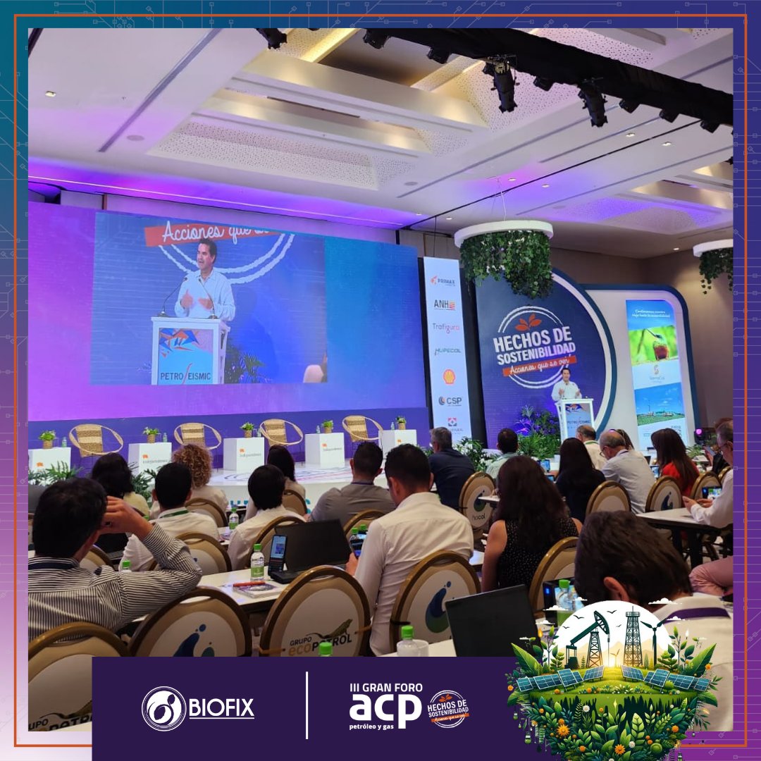 BIOFIX2's tweet photo. Tuvimos la oportunidad de compartir nuestras soluciones innovadoras en iniciativas de mitigación que contribuyen a las estrategias de Responsabilidad Social Empresarial (RSE) de las empresas. 

Acércate a nuestro stand ¡Te esperamos!

#ForoACP @ACP_Colombia https://t.co/9vdfsUw0Qp