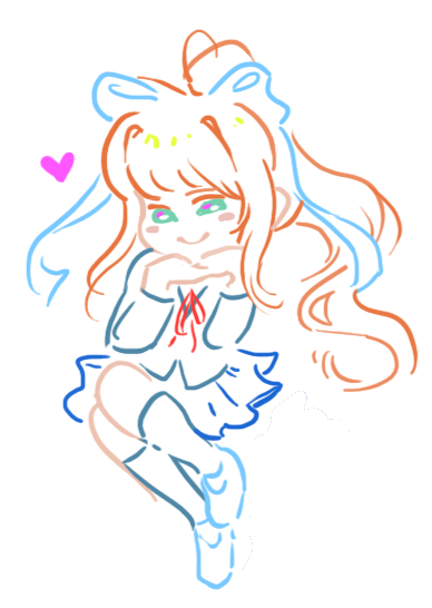 I'm really excited and honoured to have contributed these two shirt designs to DokiDoki Literature Club's TheYetee lineup!!!
This game had such a massive impact on me when it came out, I still can't get over Monika 😭