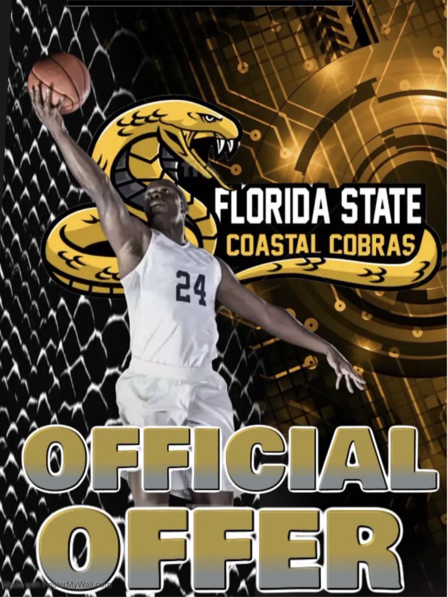 #AGTG Blessed And Thankful To Receive My First Juco Offer From Florida State Costal #GoCobras💛🖤