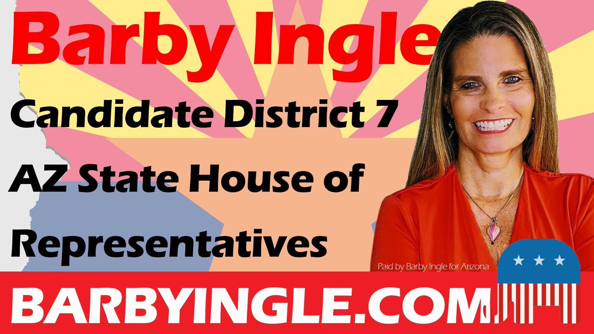 BarbyIngle's tweet image. Let's Go! #BarbyIngleForArizona. Her experience, passion, and commitment make her the perfect candidate for State Representative in LD7. Check out barbyingle.com to learn more. #Pinal #Coconino #Gila #Navajo #ApacheJunction #Payson #Flagstaff #Snowflake #Young #Florence