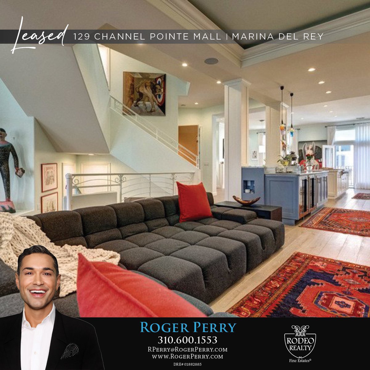 RogerPerryLA's tweet image. LEASED!  

129 Channel Pointe Mall
Marina Del Rey 

Spectacular contemporary mediterranean  completely renovated in 2017 with exotic walkways, gated entry and garden patio!

#InEscrow #sold #realestate #realtor #luxurylifestyle #luxuryhomes #luxuryrealestate #losangeles #belair