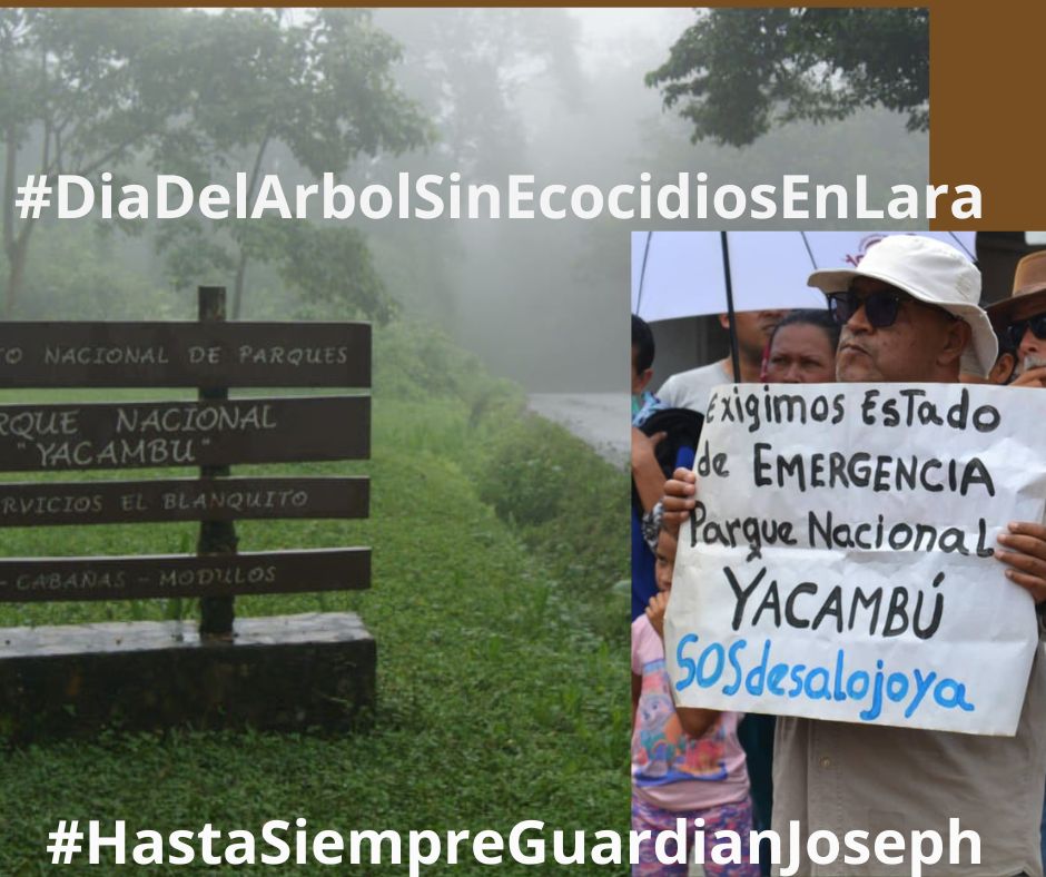Grupos Ambientalistas de Lara rinden homenaje póstumo a Joseph Pastor Peña, fundador del Movimiento Socio Ecologista Guardianes de la Montaña <a href="/GuardmontAEB/">guardianesdelamontanaAEB</a>, quien en este mes de mayo fallece, dejándonos un gran legado. 
#HastaSiempreGuardianJoseph
#NoALaDevastacionDeLaMontaña