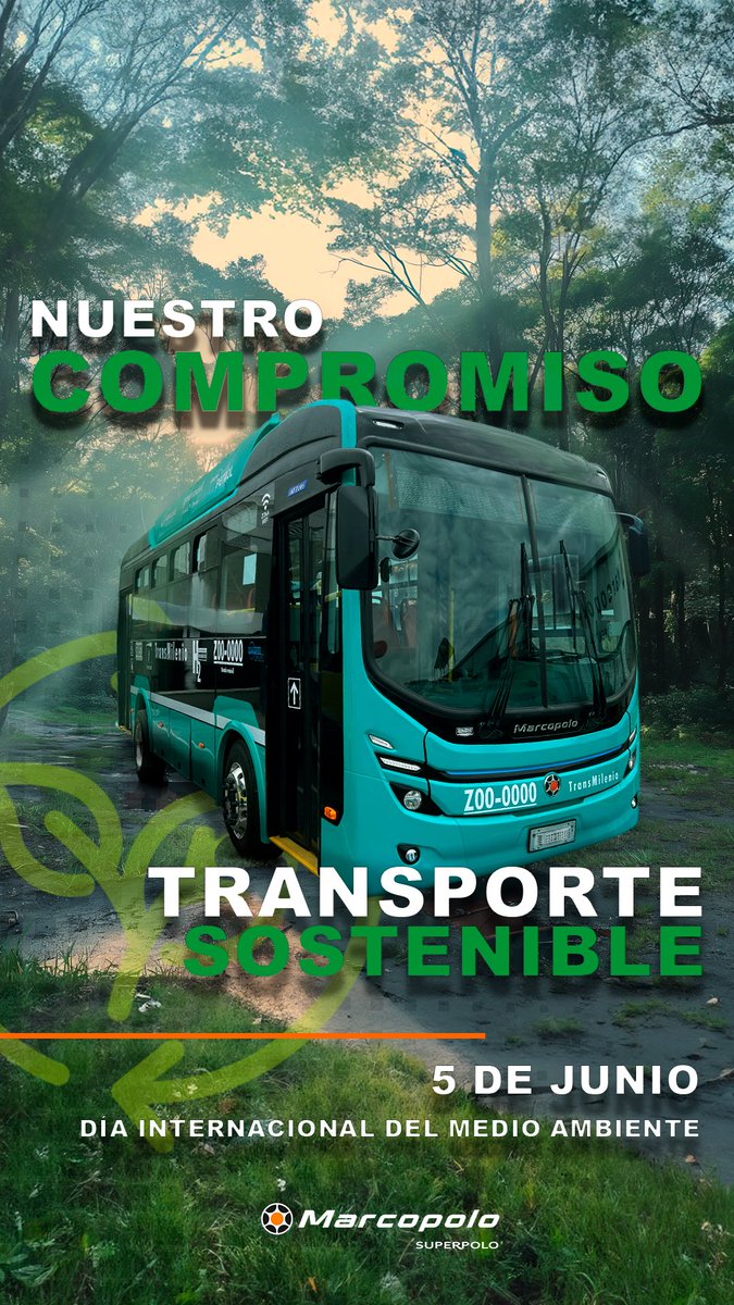 🌍✨ En el Día Mundial del Medio Ambiente, reafirmamos nuestro compromiso con la sostenibilidad. Marcopolo Superpolo 🚍🔋 ofrece soluciones eco-amigables que mejoran la calidad del aire y promueven un futuro verde. 🌱💚

Contáctanos 📞 +57 323 5746702

📲 superpolo.com.co