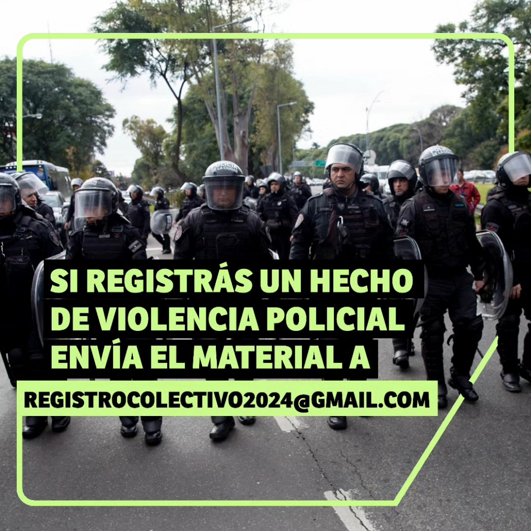 La Policía de la Ciudad reprimió a trabajadorxs del INTI que se manifestaron en rechazo de los mil despidos en el sector y el cierre de 25 sedes regionales del organismo.

🔊 Si registrás hechos de violencia policial envia el material registrocolectivo2024@gmail.com