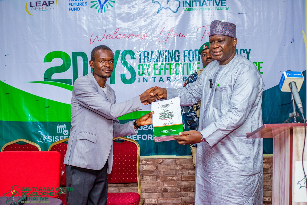 MusaHaruna01's tweet photo. Day 2 of the Just concluded Training on advocacy for Effective Governance in Taraba state. 
I had the opportunity of presenting to our local government chairman who was a guest at the training a document with proposals from the participants of the training  outlining their demand https://t.co/dK8FrSobjz