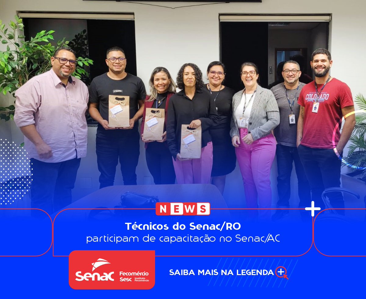 #News | Técnicos do Senac/RO participam de capacitação no Senac/AC 📍

Saiba mais, acesse nosso site: ro.senac.br/noticias

#Capacitação #RH #RecursosHumanos #Financeiro #Comercio #Servicos #Turismo #Senac #CNC #SistemaComércio #SistemaCNC #FecomércioRO #SenacRondônia