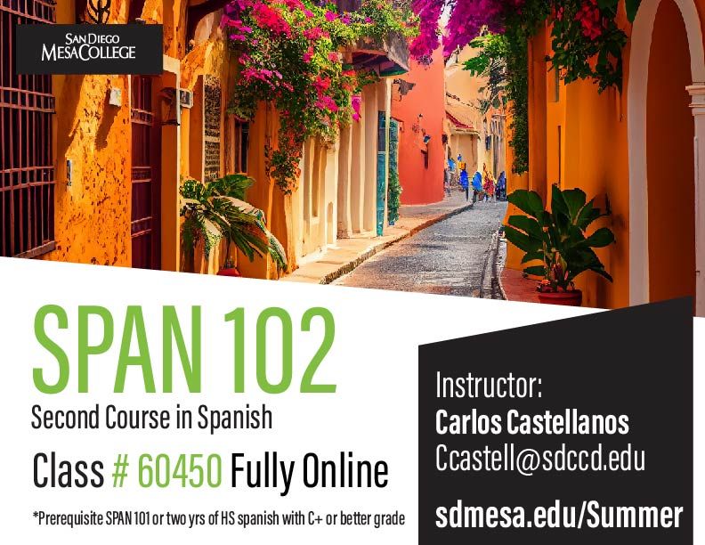 sdmesacollege's tweet photo. You can still sign up for classes for the summer, make sure to register before space runs out! Please visit: https://t.co/dO68Fjjfeq
P.S. If you are taking a summer class, please remember to check your portal to confirm your class staring date. #sdmesa https://t.co/mLZyyETADw