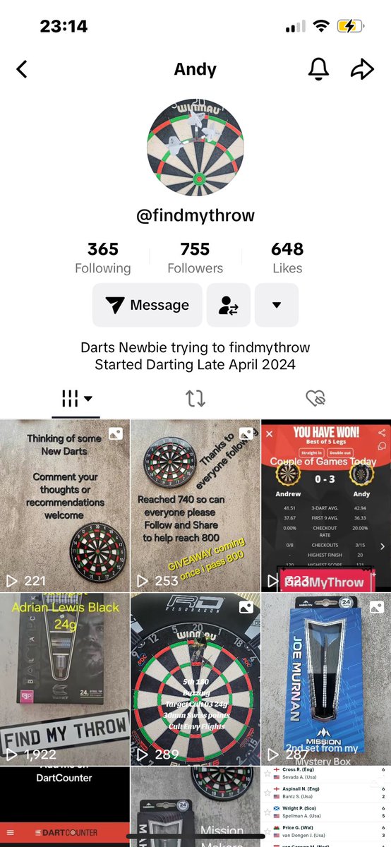 IDrewYT_'s tweet photo. My Dad is pushing to get eligible for live on TikTok his darts knowledge and content will be 10/10 so if anyone can drop a follow it’s mad appreciated 
#TikTok #darts #HelpAGuyOut https://t.co/OC0YzON8e8