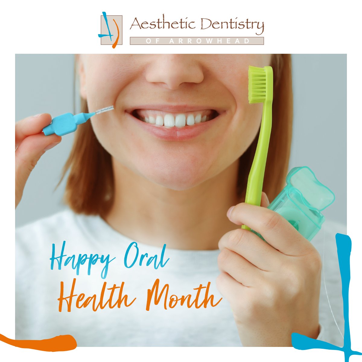 We'd like to celebrate this Oral Health Month by reminding everyone of the importance of regular dental visits as they help prevent cavities, gum disease, and much more. Let us help you achieve optimal oral health together! Schedule your appointment today. bit.ly/3zjLQl6