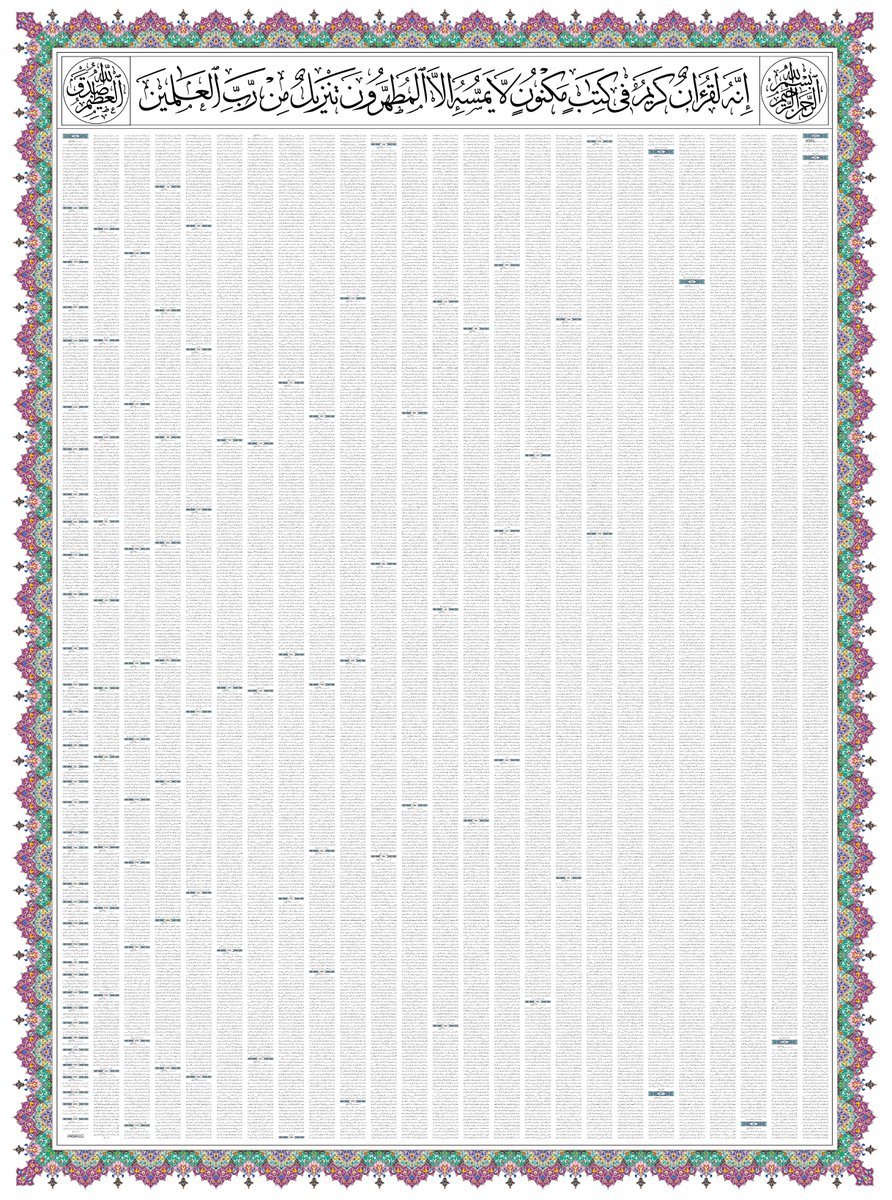 The complete Quran on one page...