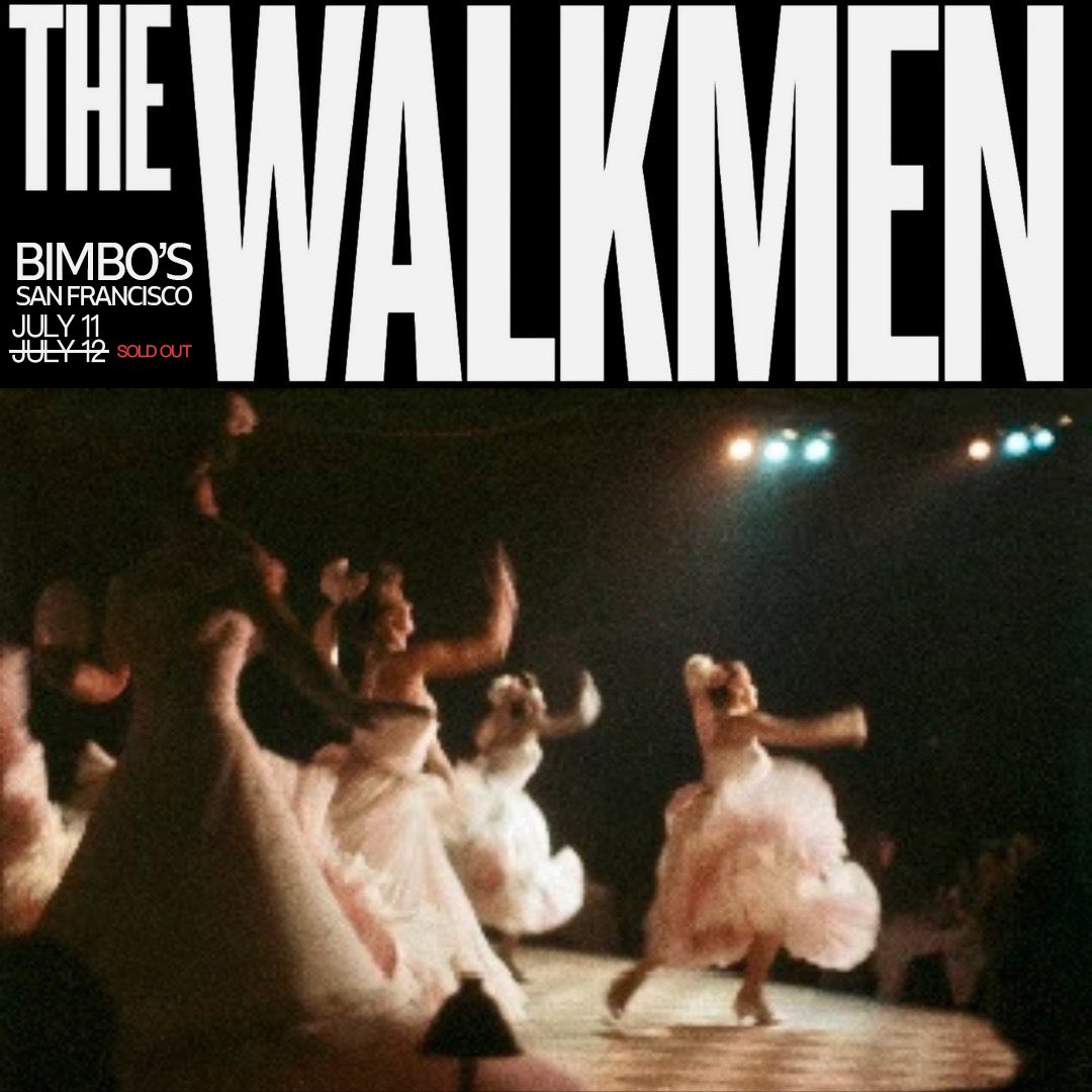 Our second Bimbo’s show is officially sold out. Thanks, see you soon.

Bimbo’s show 1 tickets - fanlink.tv/TW-TOUR