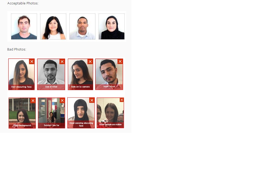 Good vs Not good Examples of Photo Uploads for the SDSUcard