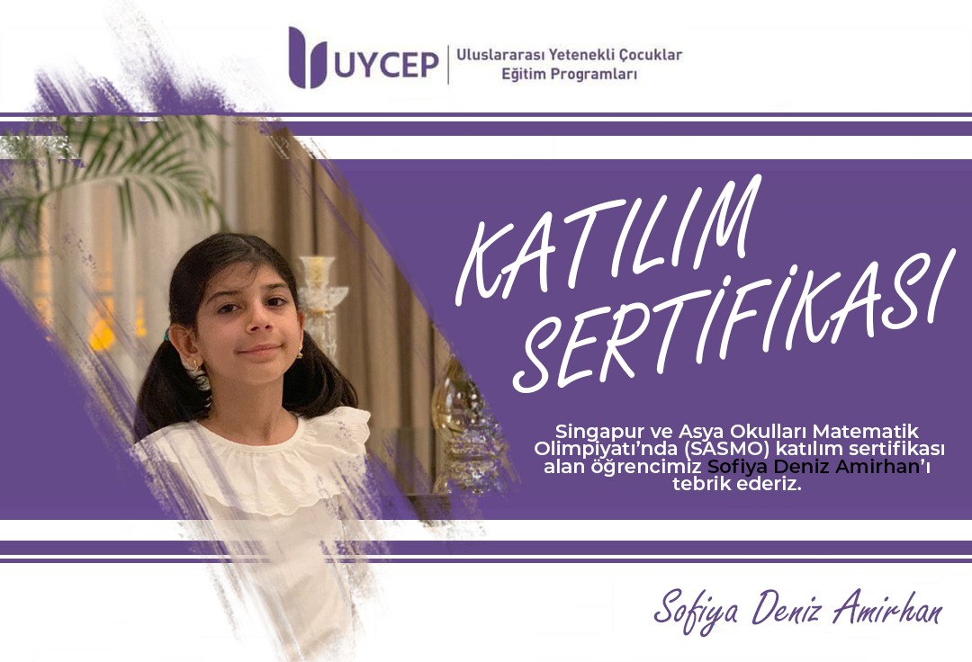 Singapur ve Asya Okullar Matematik Olimpiyatı'nda (SASMO) başarı gösteren öğrencilerimizi tebrik ederiz.
21 Temmuz'da Singapur'da düzenlenecek olan ''Singapur Uluslararası Matematik Olimpiyatı Mücadelesi''ne (SIMOC) katılmaya hak kazanan  Likya Nil Türel'e de başarılar dileriz.
