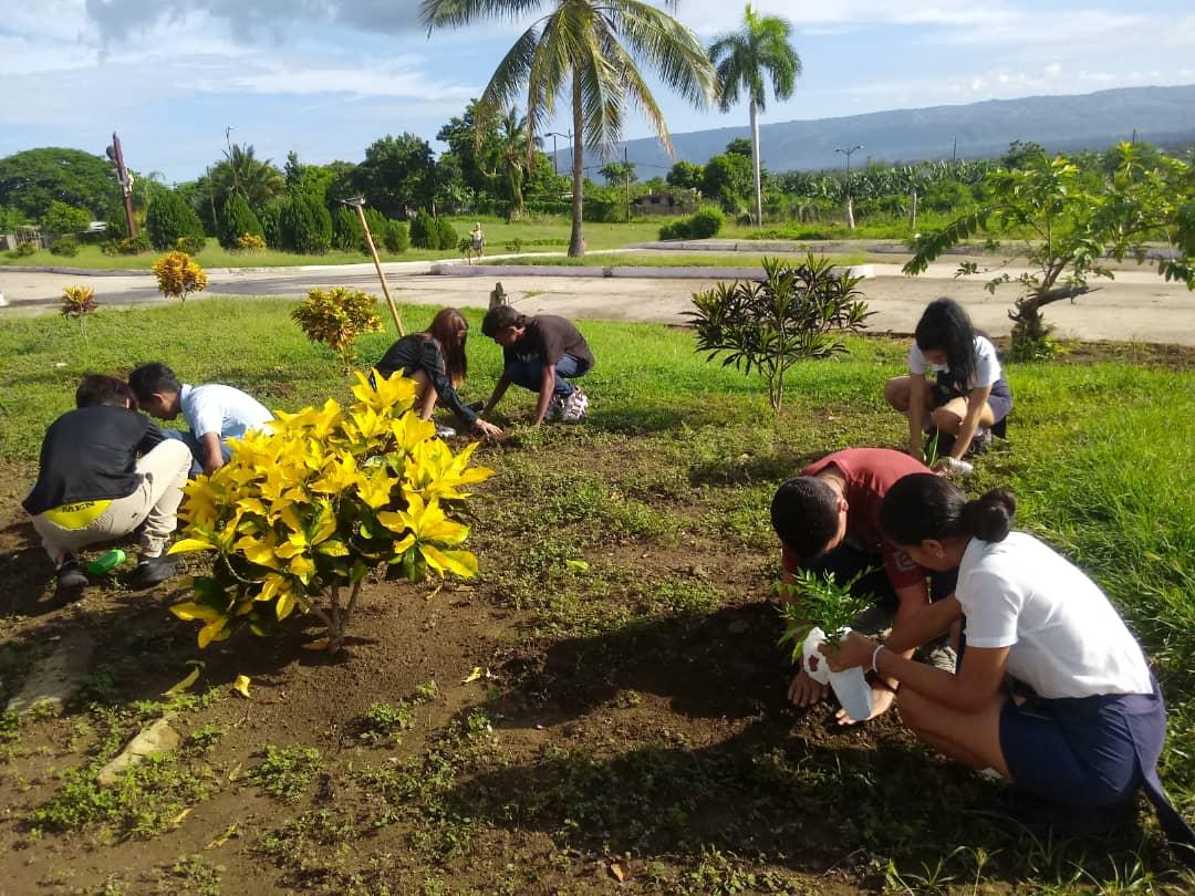 Citmagtm's tweet photo. Estudiantes y profesores del @IpvceG realizaron la siembra de árboles en las áreas del centro así como exposiciones, concursos, entre otras actividades en saludo al Día del Medio Ambiente. Felicidades #NuestrasTierras #NuestroFuturo @EdMartDiaz  @citmacuba  @AMA_CUBA @yoeaberob1 https://t.co/m6DsJDhXis