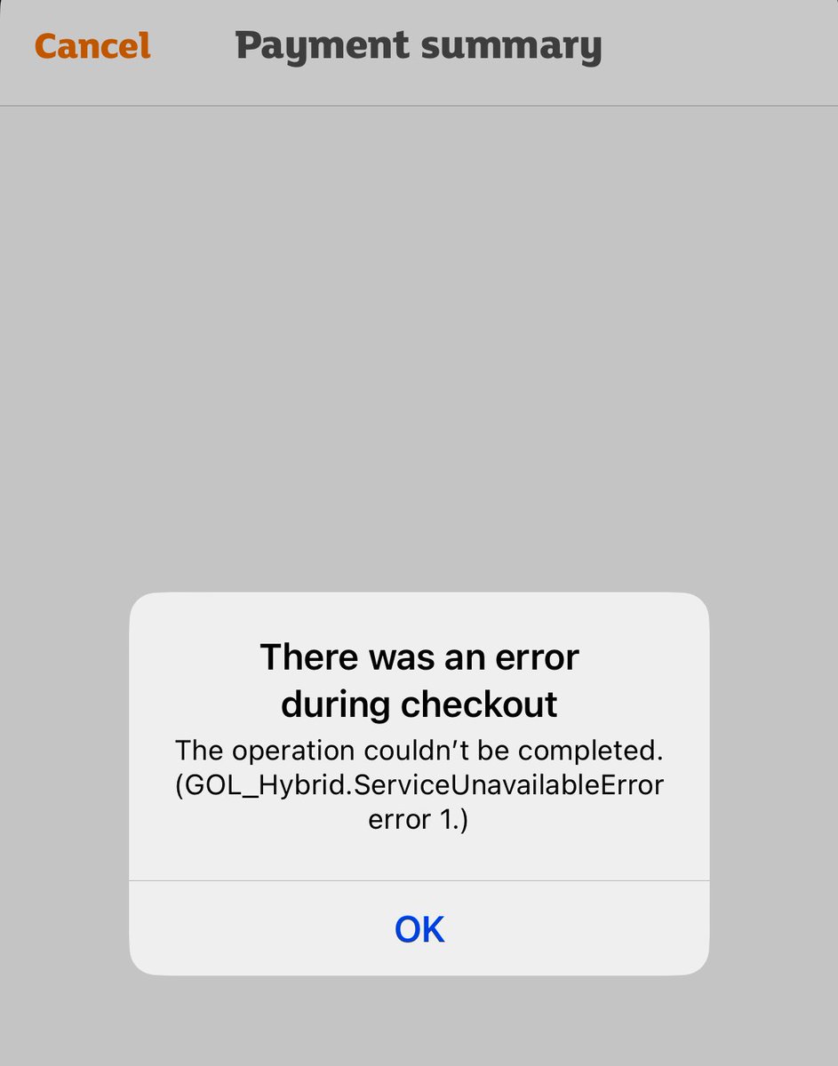 j_mosley's tweet photo. @sainsburys is your payment system down? Trying to check out online but keep getting this message.. https://t.co/EkNuzYQ76i