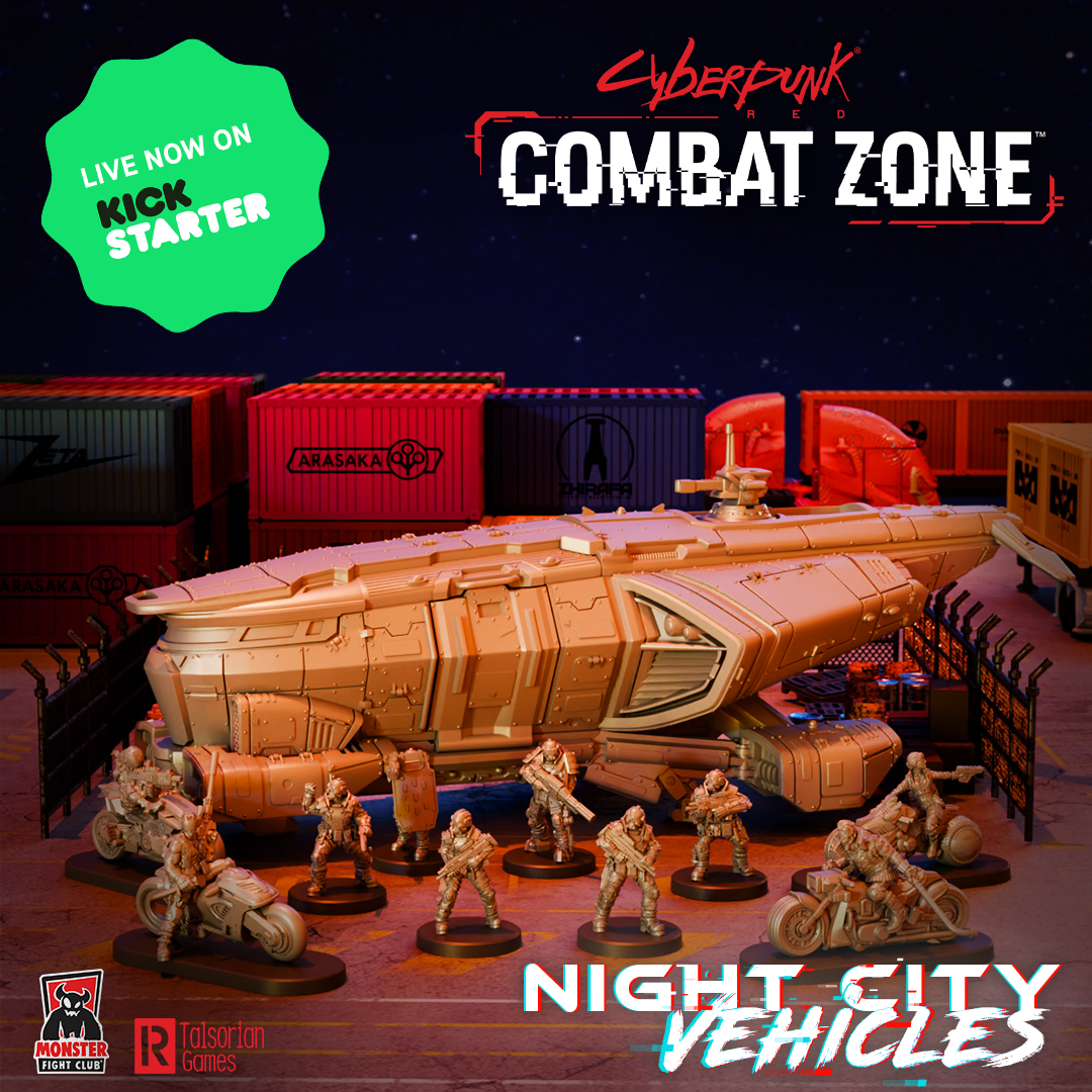MonsterFight31's tweet photo. We are now LIVE!!! Join the Cyberpunk RED: Combat Zone™ - RePrint and Vehicle MAYHEM today!
Back now: https://t.co/ZRoJSJNk3W

#monsterfightclub #tabletopgames #tabletopminiatures #cyberpunkred #rtalsoriangames #kickstarter #kickstarterboardgames #kickstarterlaunch https://t.co/k0tYblPw5X