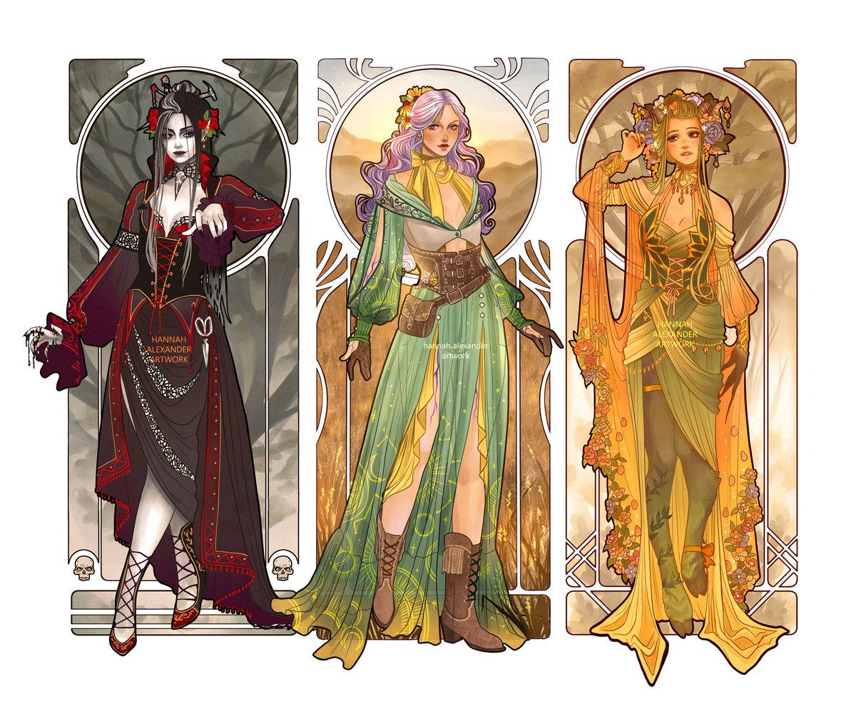 HannahArtwork's tweet photo. Holy Trinity #criticalrolefanart (prints in link below) https://t.co/n7tcj1RTXI