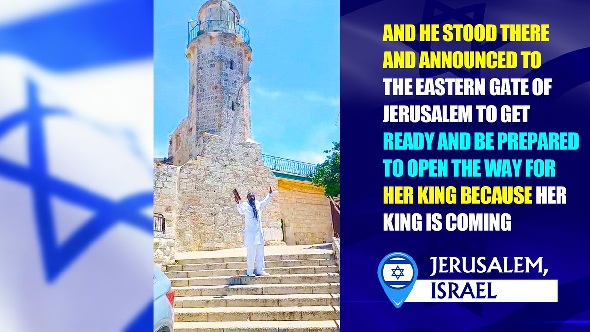 HumphreyAdenya's tweet photo. #TheProphetInIsrael to announce the coming of THE MESSIAH.

✓This is such a monumental event in the church of CHRIST.
✓We all need to prepare for The Rapture. https://t.co/HEtH6RDCvl
