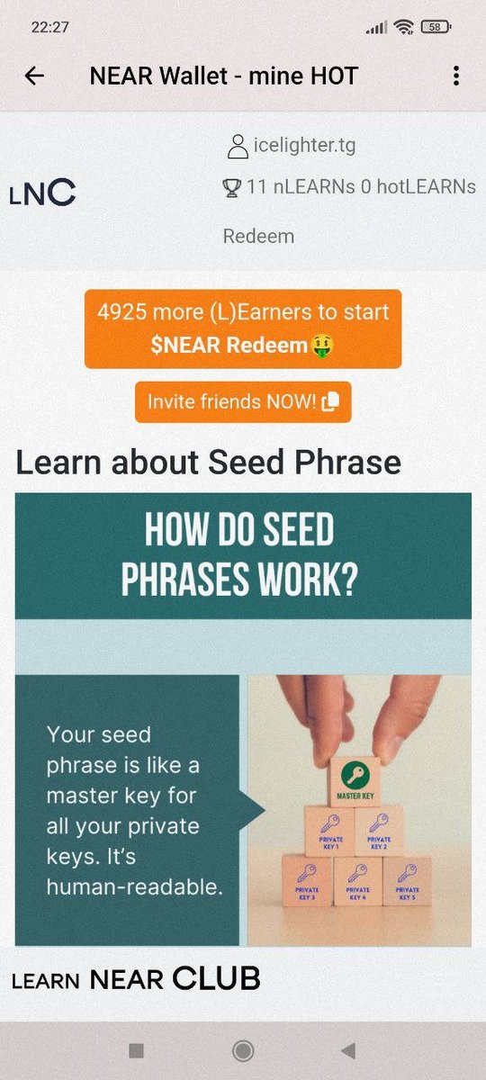 PlanetaVeNEARa's tweet photo. 🔥💰News for all learners! Be one of the first 5,000 to try out the LNC NanoQuiz on @LearnNear. Pass the quiz, invite your friends, and earn hotLEARNs to redeem for $NEAR rewards. Don't miss out!  
https://t.co/eXU02mQXey

ref HOT https://t.co/7FLkcO9ZU2

#LearnNear #Quiz #Rewards