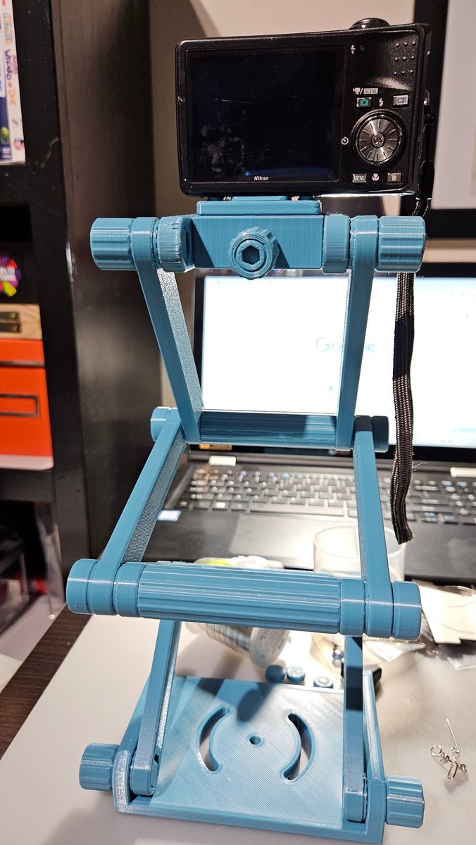 crystalfur2017's tweet photo. Anddddd the LiftPod arm has been assembled! Probably can't hold anything too heavy, but it'll be fun to record with :D
Sadly I found out from a review video that I'd have to buy metal bolts for the 3D printed ones because they're apparently easy to break 🫠.
#LiftPod #3Dprint https://t.co/WjNxj8VlmT