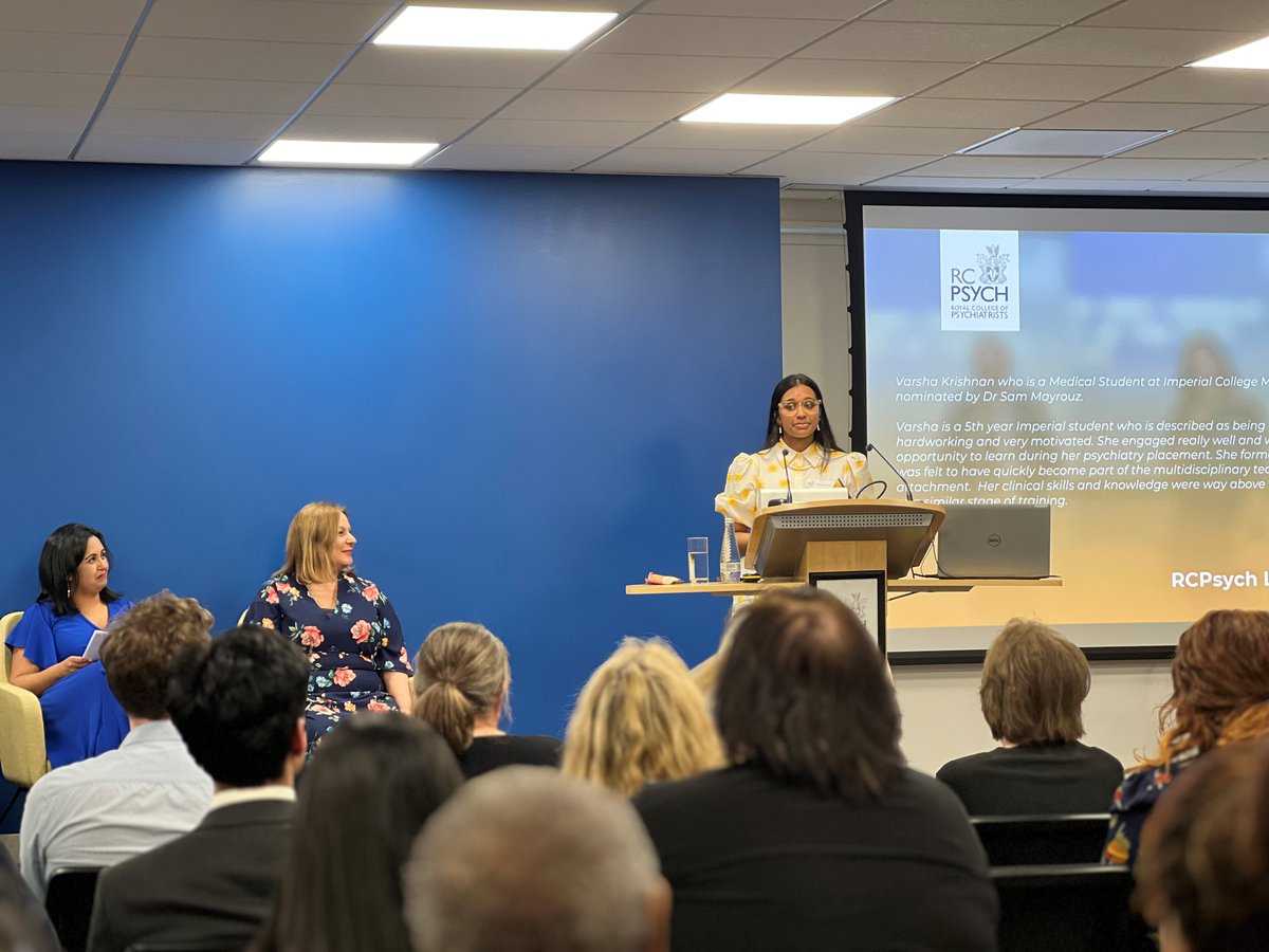 rcpsychLDN's tweet photo. We are delighted to announce the winner for 2024 is Varsha Krishnan #RCPsychLDNAwards https://t.co/16EseQD7iw