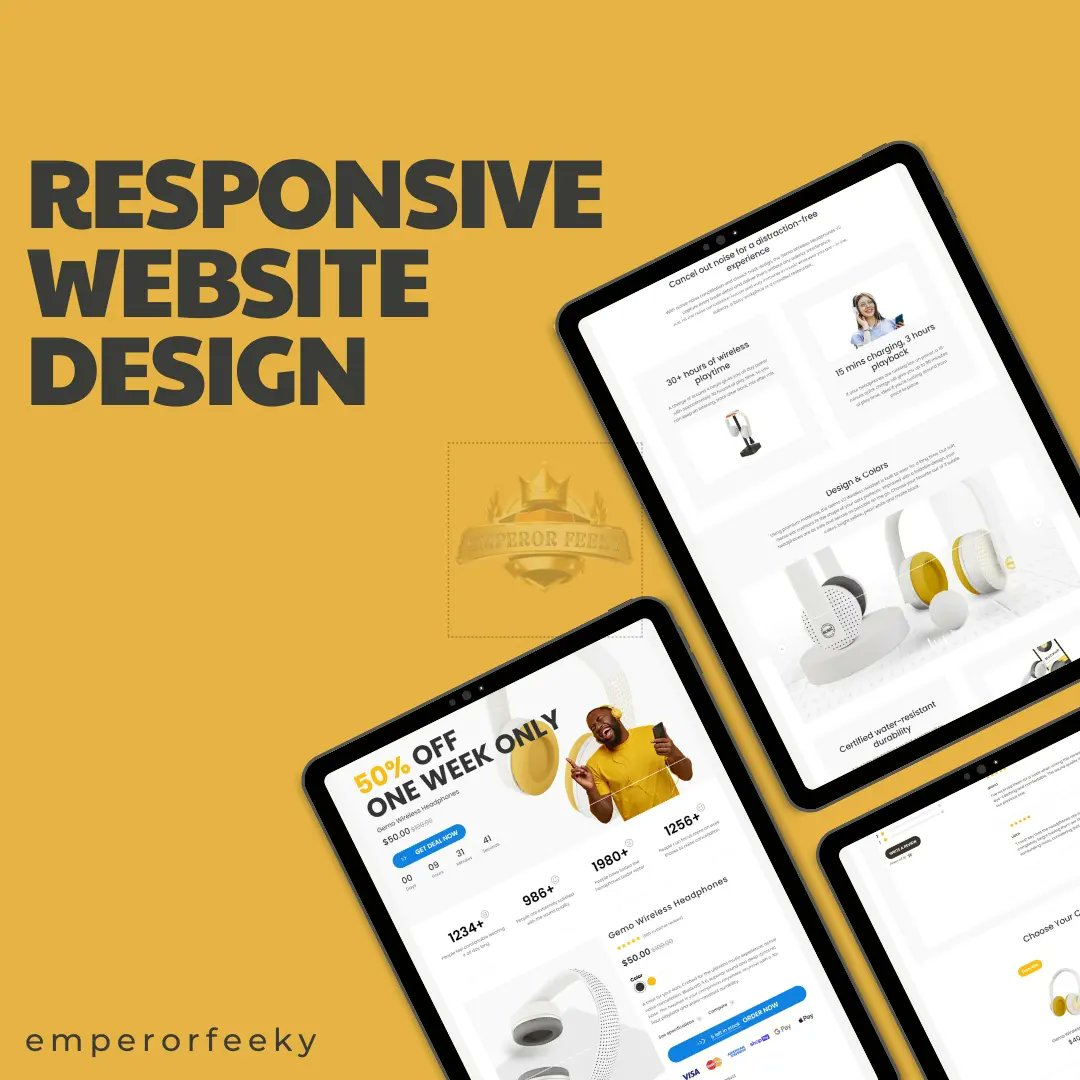 Emperor_Feeky's tweet image. A responsive website ensure your accessibility to everyone. don't let your website falls behind! invest in responsiveness and watch your online business flourish.
#responsivewebdesign #webdesigncompany #webdesignerlife #webdesigninspiration #webdesigntrends #welovewebdesign #web