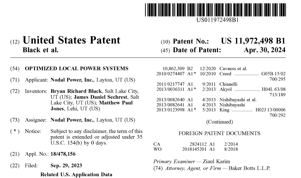 NodalPowerSys's tweet photo. Nodal Power was recently awarded a pioneering patent "Optimized Local Power Systems".

TLDR - We've patented our systems to run #Bitcoin and other High Performance Compute datacenters on site at landfills powered by #methane.

https://t.co/tsSFeYyRlg https://t.co/iXEMzBzSlC