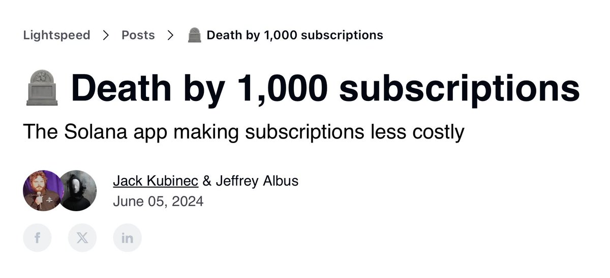🚨BREAKING🚨

We’re on <a href="/Lightspeedpodhq/">Lightspeed</a> newsletter powered by <a href="/Blockworks_/">Blockworks</a> 🤯🚀

Read the exciting story by <a href="/whosknave/">Jack Kubinec</a>👇 about how DePlan is bringing real value to the real world via unique solution that’s only possible on <a href="/solana/">Solana</a> 🔮

lightspeed-4bed7b.beehiiv.com/p/death-1000-s…