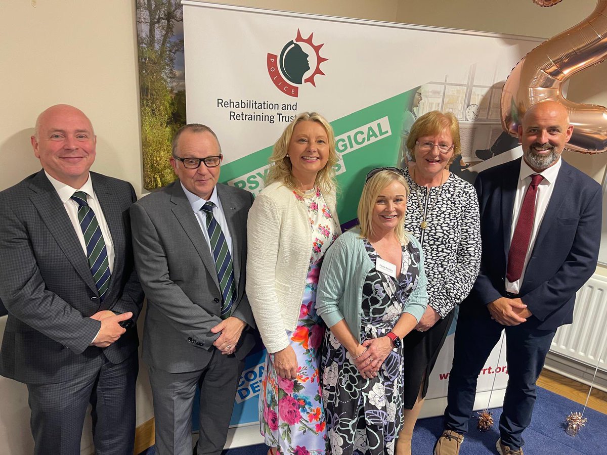 Delighted today to celebrate 25 years of PRRT with <a href="/Justice_NI/">Justice NI</a> Minister, <a href="/ChrisToddPSNI/">Chief Constable Chris Todd</a> &amp; David McClurg, the 1st Chair. My thanks to all invited guests for attending, along with our dedicated Board members and staff - #MakingADifference #Rehabilitation #Retraining