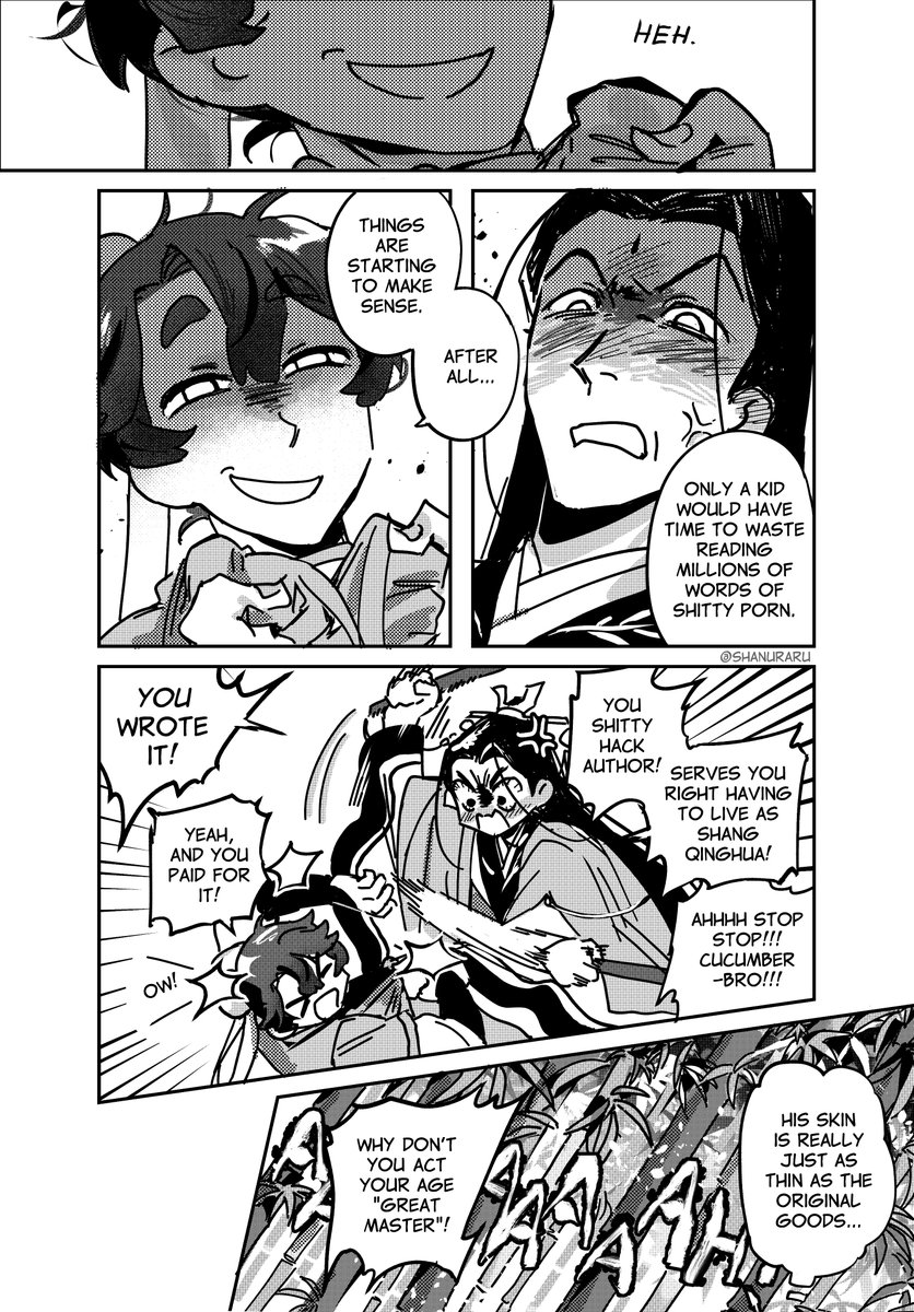 shanuraru's tweet photo. 2 transmigrators walk into a bamboo house (they bring out the worst in eachother) #svsss https://t.co/1D9HZcDdMT