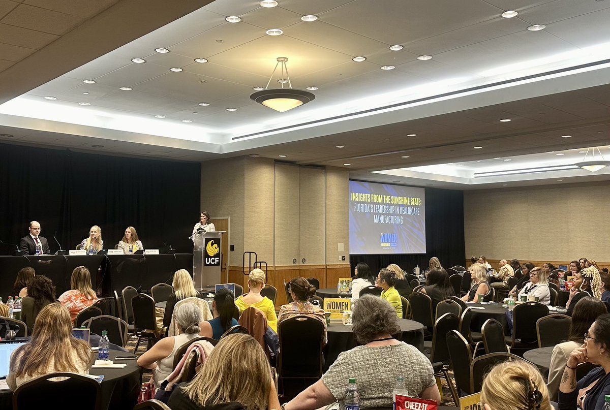 FloridaDBPR's tweet photo. DBPR’s third #WIBsummit panel focused on Florida’s leadership in the healthcare manufacturing industry. Today’s panel gave attendees an exciting look into how Florida is leading the charge in lowering prescription drug costs and fostering innovation in the healthcare industry. https://t.co/HsqWWmUagH