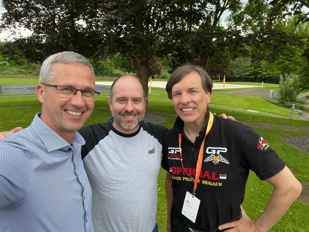 tfxz's tweet photo. Seb G. and me meeting up with @marcfbe at #SAP in Rot during #ABAPconf #CodeConnect #UI5con https://t.co/YHNl6m1AeM